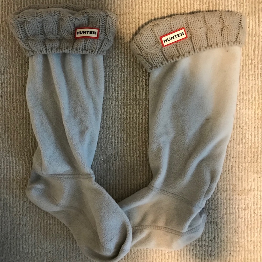 Hunter socks over the boots!